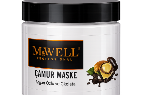 M&WELL Professional – Maskë Çamuri për Fytyrë (me Argan & Çokollatë)