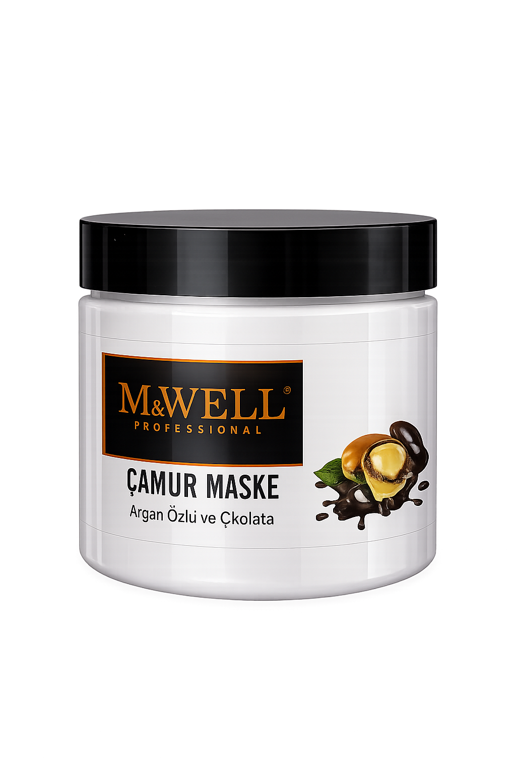 M&WELL Professional – Maskë Çamuri për Fytyrë (me Argan & Çokollatë)
